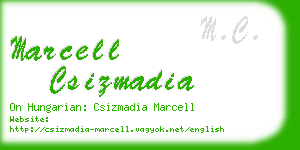 marcell csizmadia business card